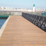 Passerelle Sable d'Olonne en Ipé par Bourgoin bois